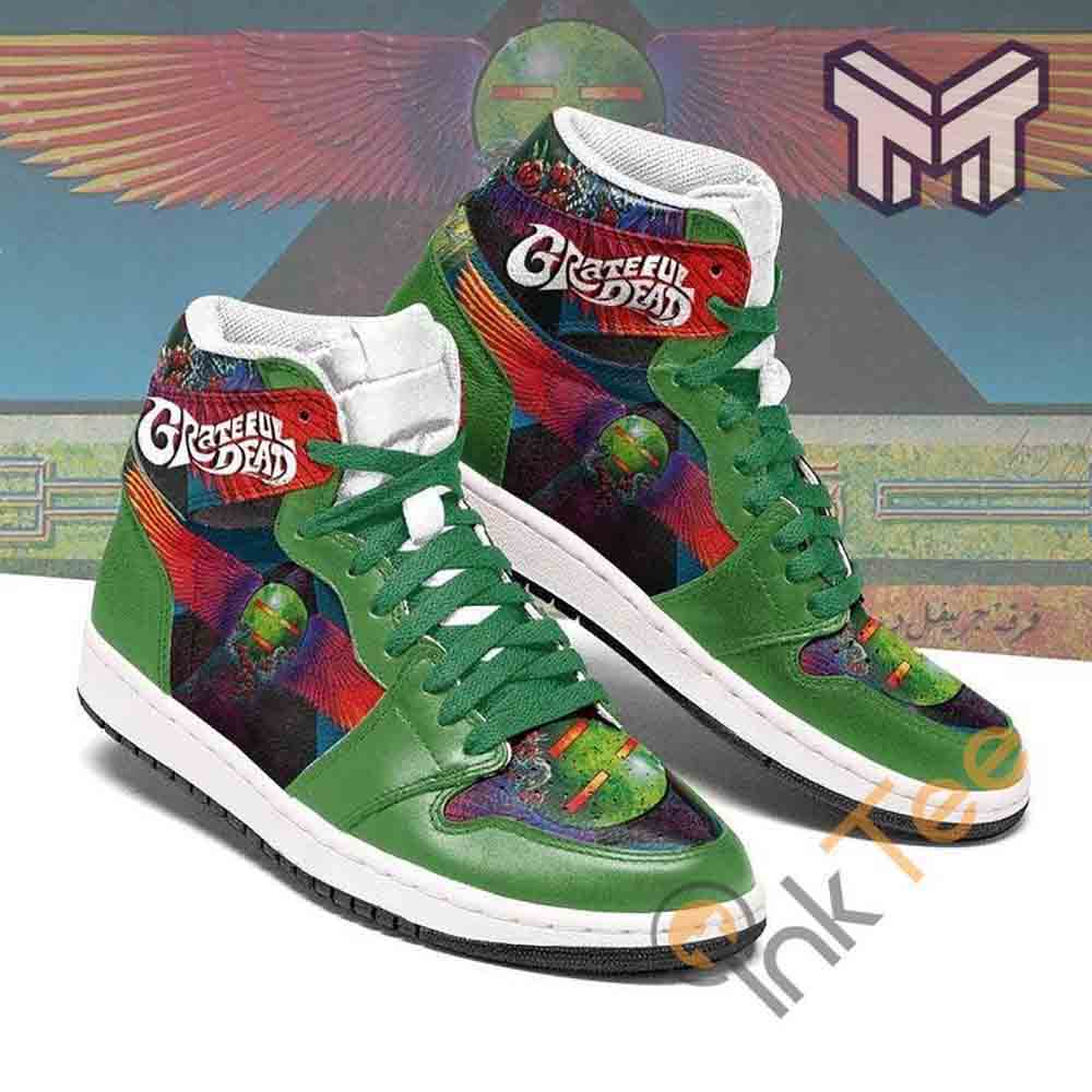 Ideafootwear Grateful Dead AJ1 High Sneakers Shoes For Men And Women 4