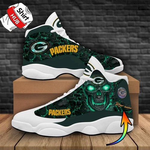 Ideafootwear Green Bay Packers AJ13 Sneakers Shoes For Men And Women 4