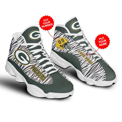 Ideafootwear Green Bay Packers AJ13 Sneakers Shoes For Men And Women 3