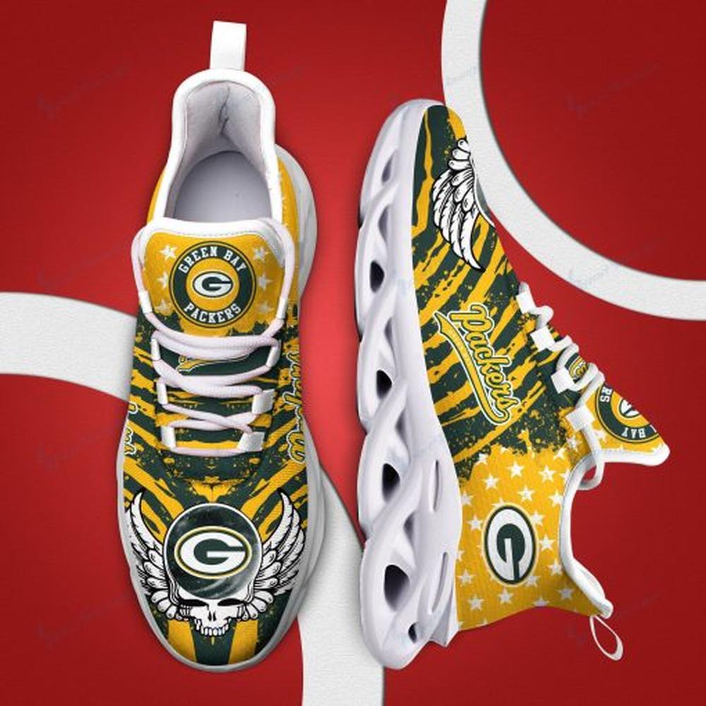 Ideafootwear Green Bay Packers Max Soul Shoes Sneakers For Men And Women 11