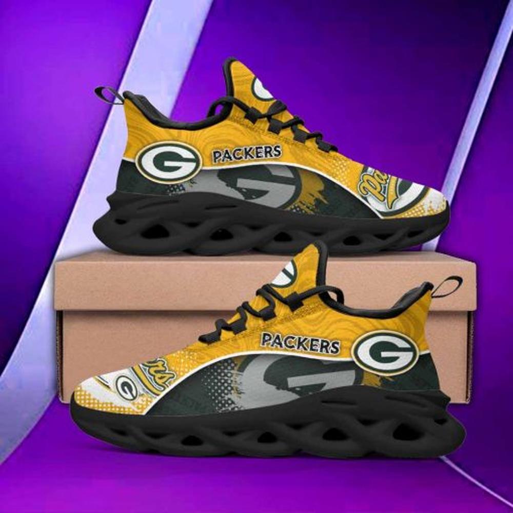 Ideafootwear Green Bay Packers Max Soul Shoes Sneakers For Men And Women 50