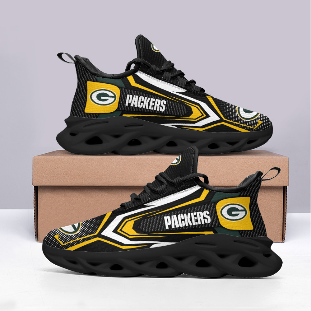 Ideafootwear Green Bay Packers Max Soul Shoes Sneakers For Men And Women 2
