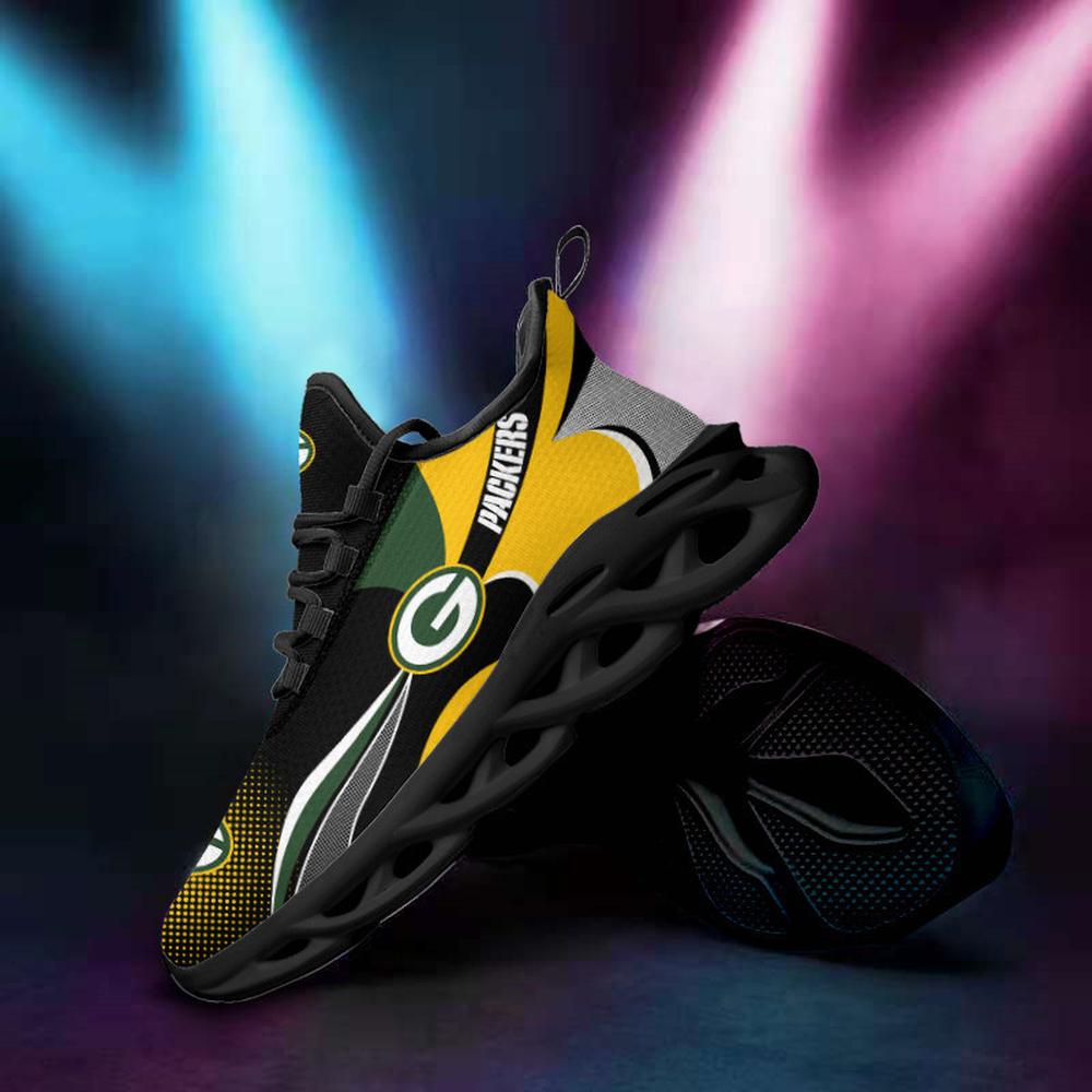Ideafootwear Green Bay Packers Max Soul Shoes Sneakers For Men And Women 12