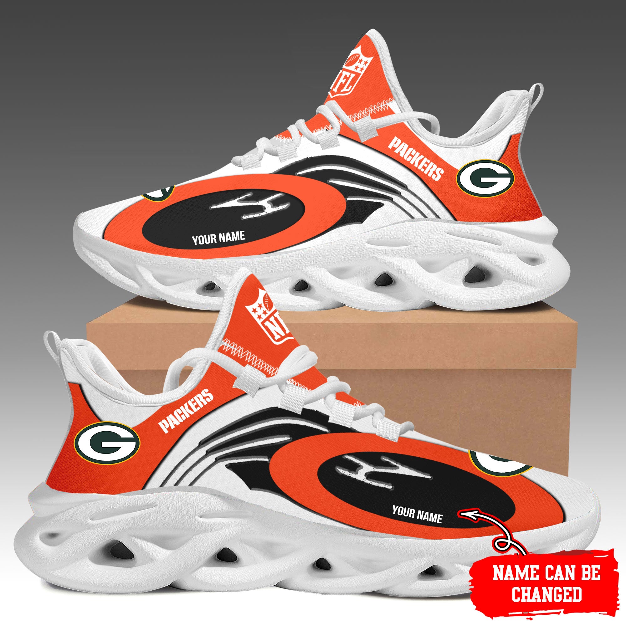 Ideafootwear Green Bay Packers Max Soul Shoes Sneakers For Men And Women 30