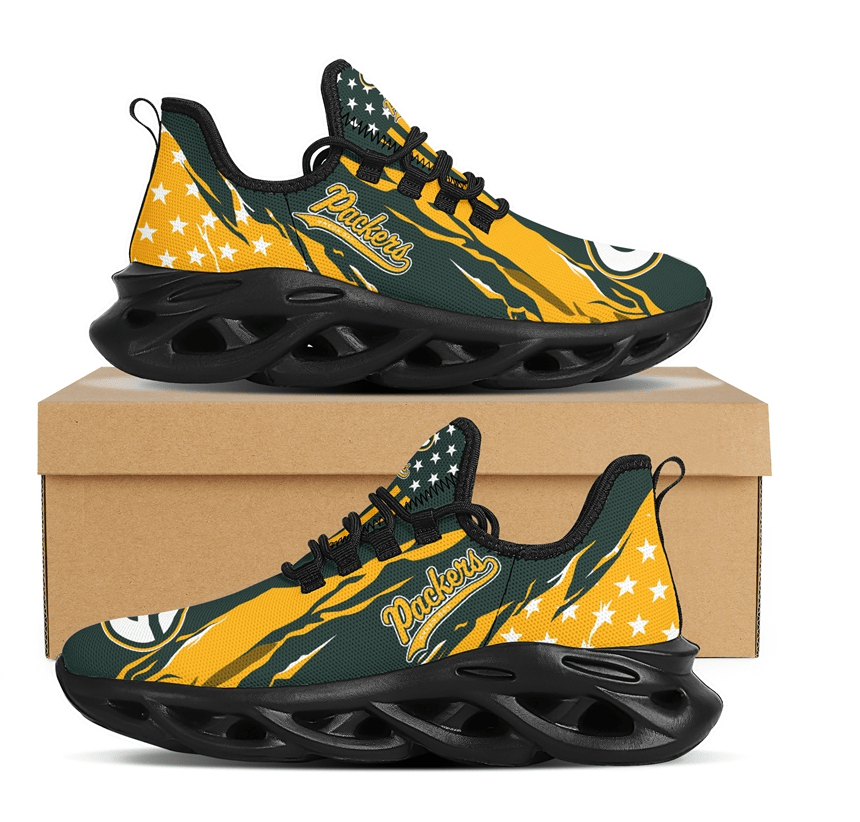 Ideafootwear Green Bay Packers Max Soul Shoes Sneakers For Men And Women 24