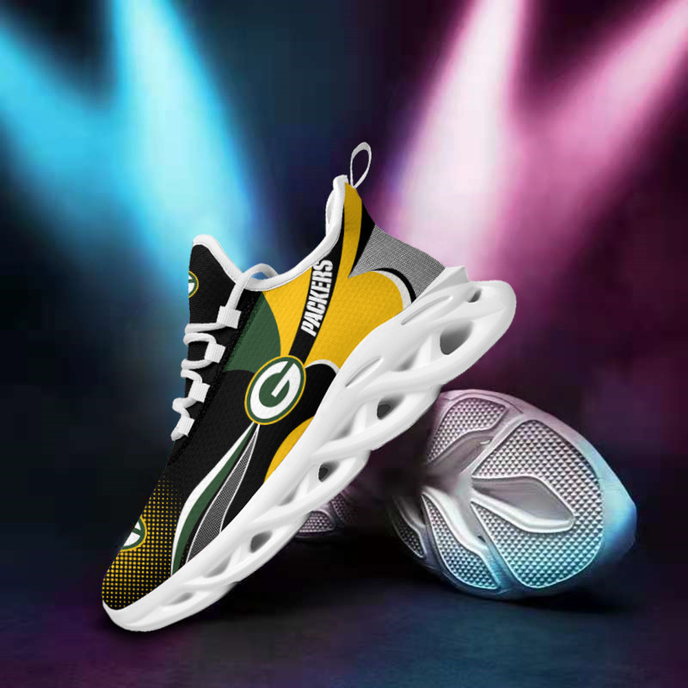 Ideafootwear Green Bay Packers Max Soul Shoes Sneakers For Men And Women 12