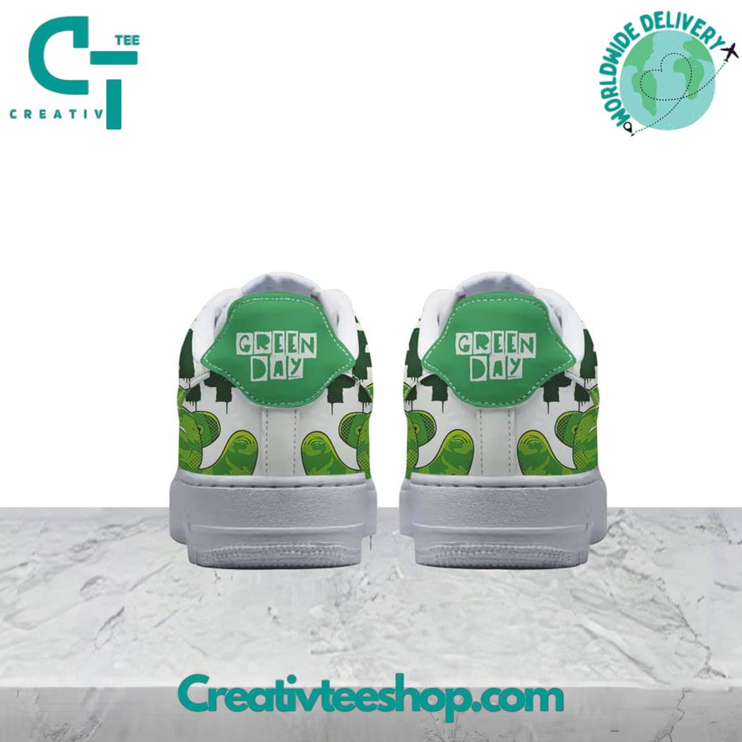Ideafootwear Green Day Band Air Low-Top Sneakers Shoes For Men And Women 1