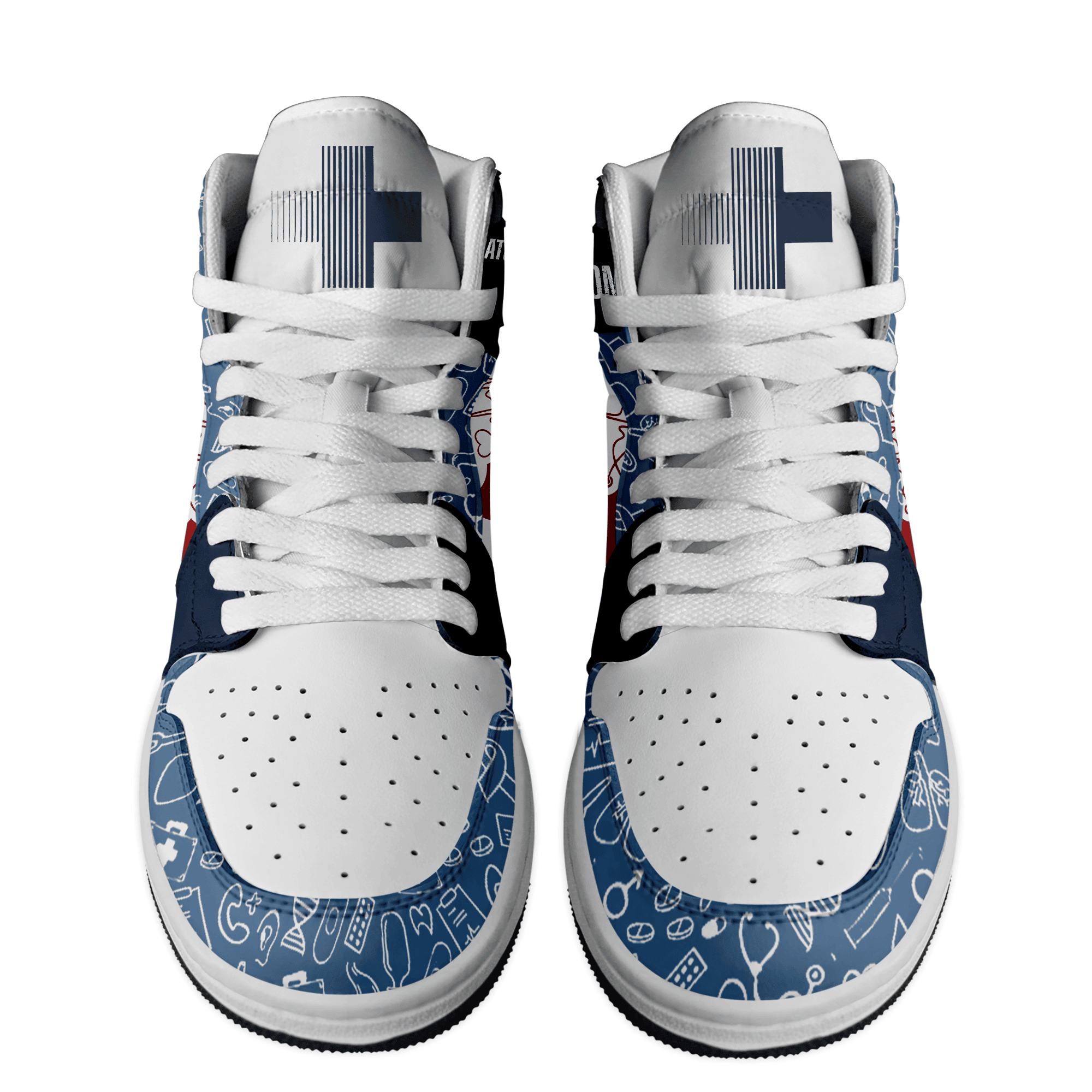 Ideafootwear Grey's Anatomy AJ1 High Sneakers Shoes For Men And Women 1