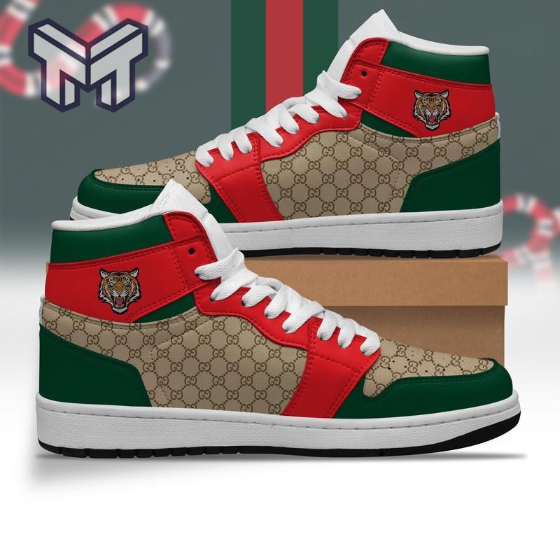 Ideafootwear Gucci AJ1 High Sneakers Shoes For Men And Women 3