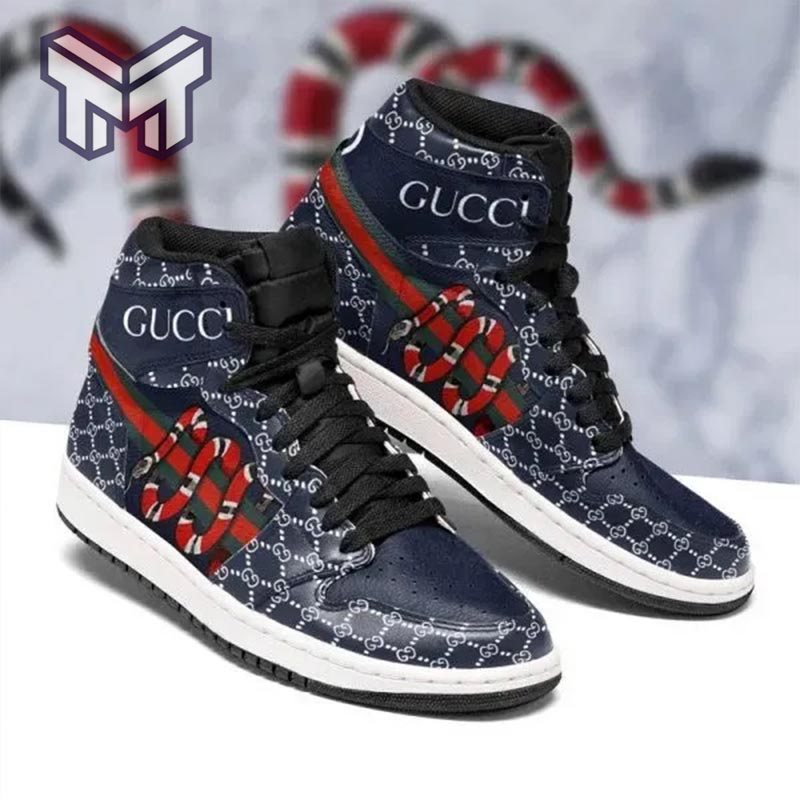 Ideafootwear Gucci AJ1 High Sneakers Shoes For Men And Women 2