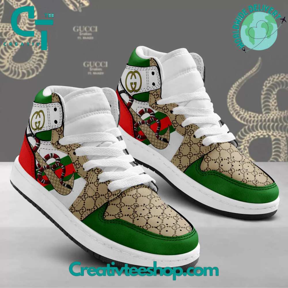 Ideafootwear Gucci AJ1 High Sneakers Shoes For Men And Women 22