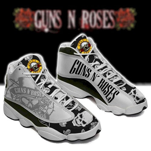 Ideafootwear Guns N' Roses AJ13 Sneakers Shoes For Men And Women 2