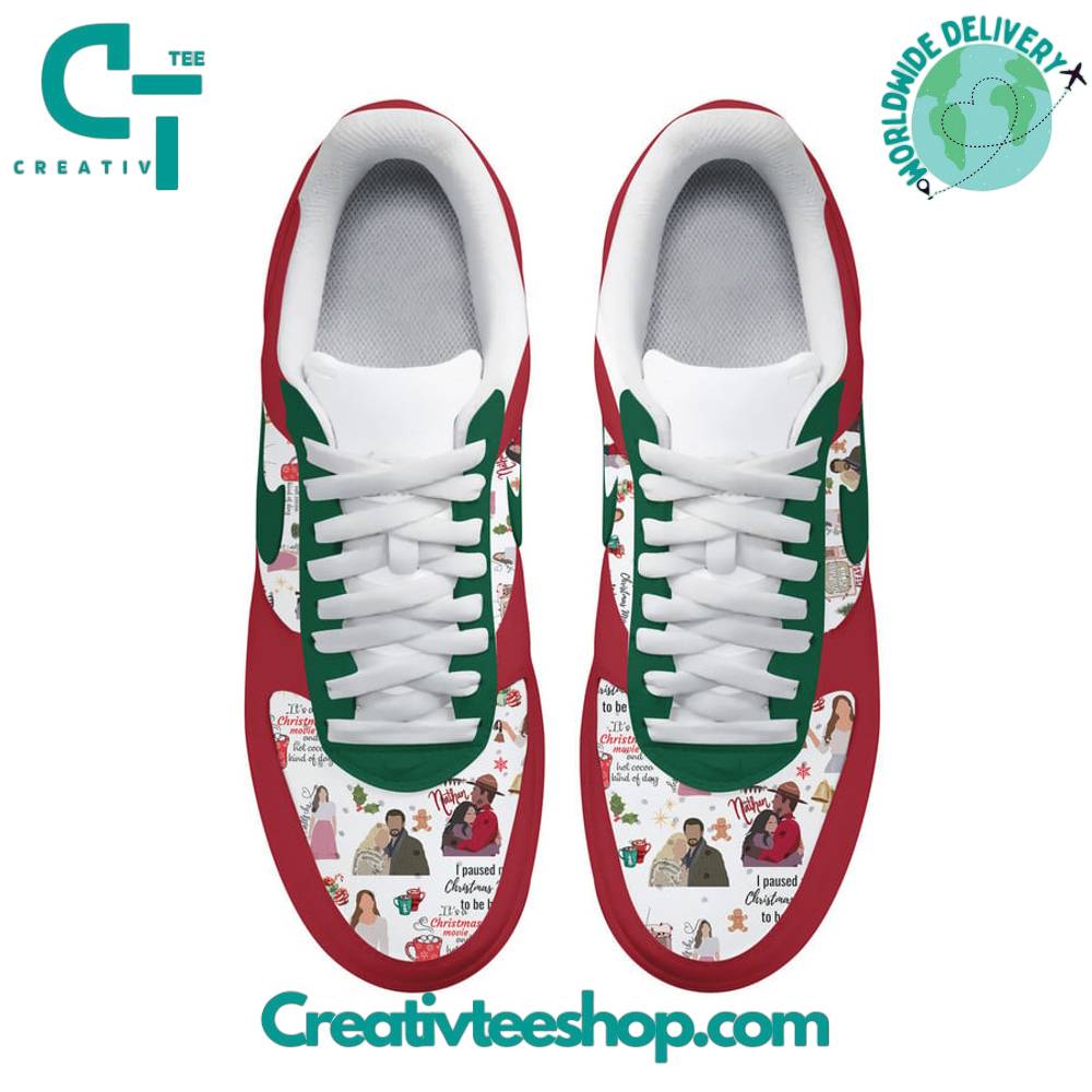 Ideafootwear Hallmark Christmas Air Low-Top Sneakers Shoes For Men And Women 1