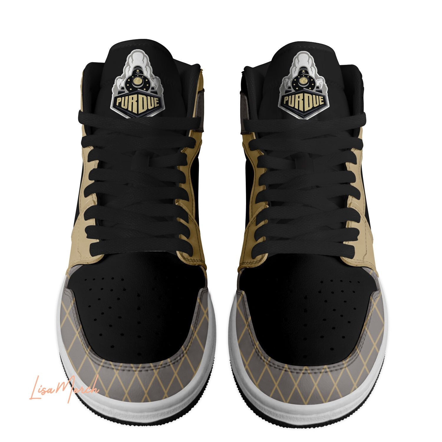 Ideafootwear Hammered Threads AJ1 High Sneakers Shoes For Men And Women 1