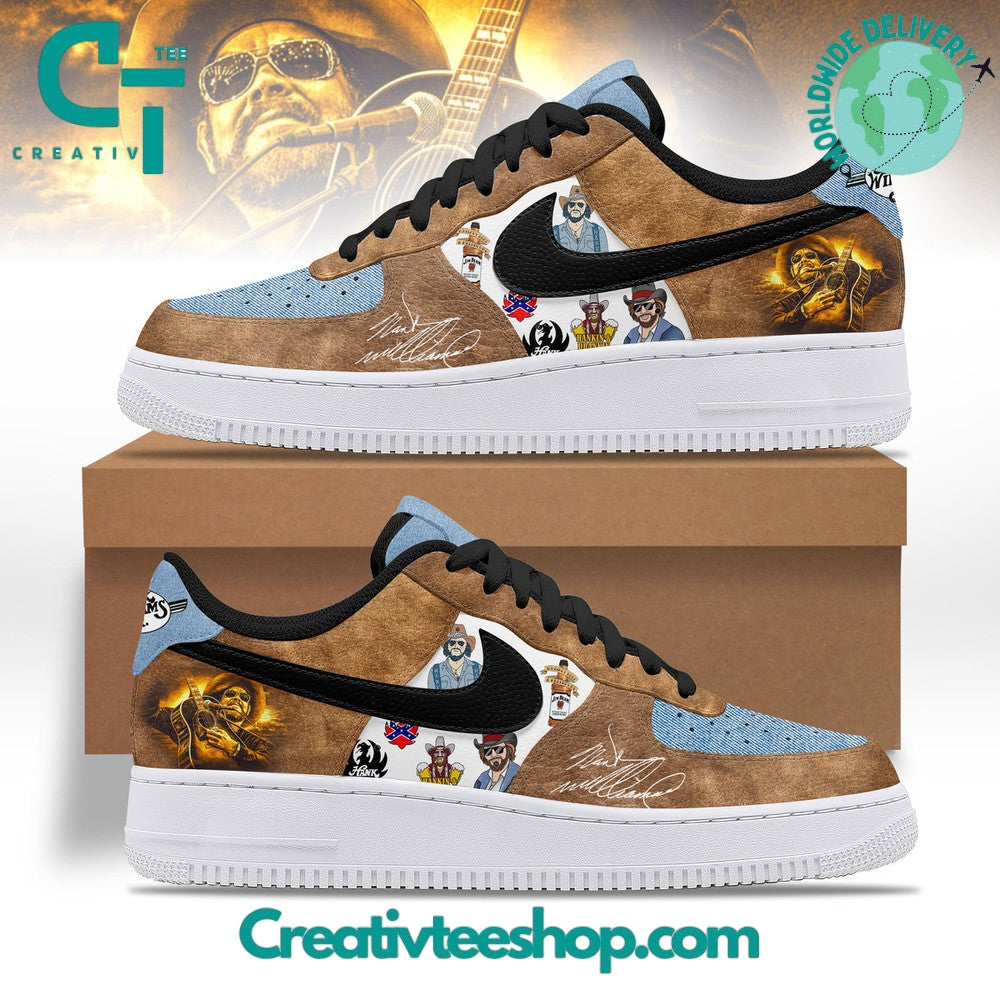 Ideafootwear Hank Williams Jr Air Low-Top Sneakers Shoes For Men And Women 1