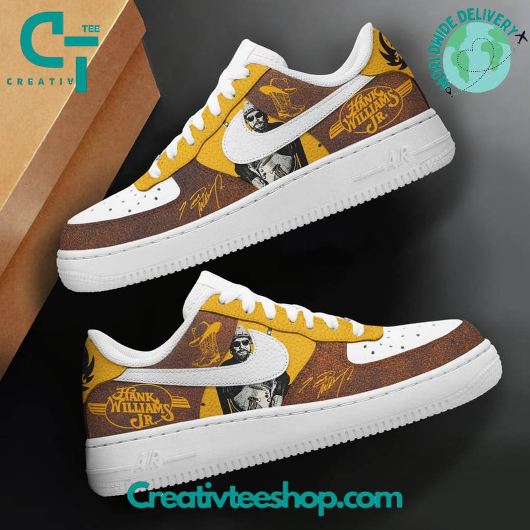 Ideafootwear Hank Williams Jr Nike Air Low-Top Sneakers Shoes For Men And Women 1