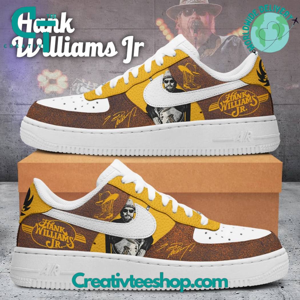 Ideafootwear Hank Williams Jr Nike Air Low-Top Sneakers Shoes For Men And Women 1