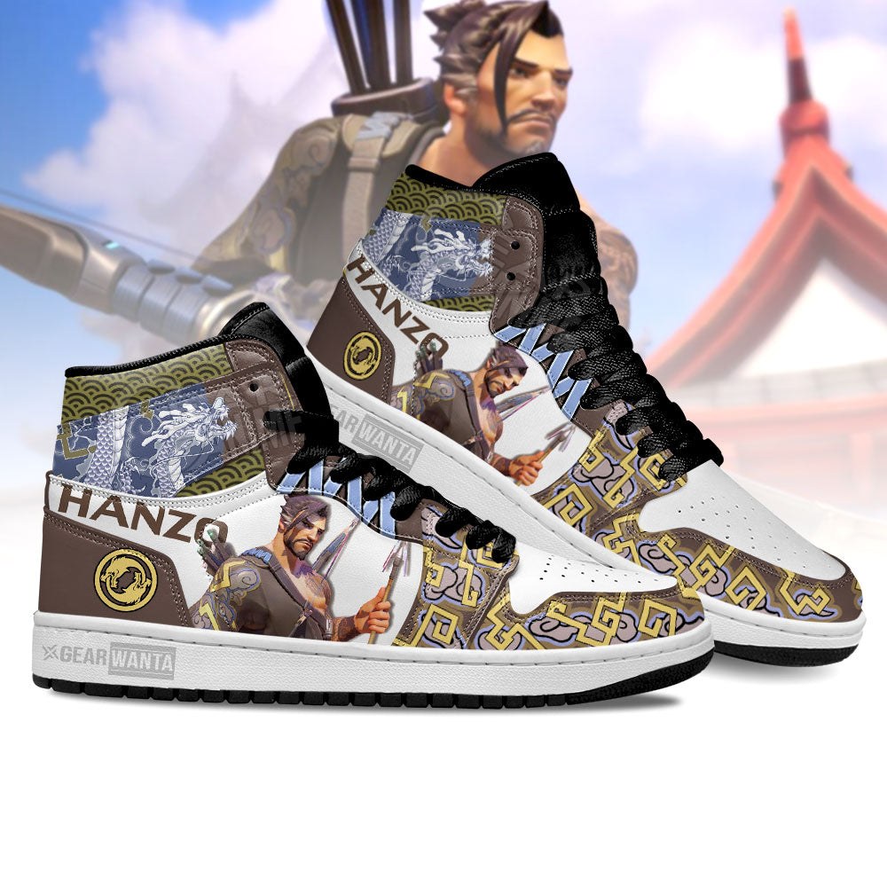 Ideafootwear Hanzo Overwatch AJ1 High Sneakers Shoes For Men And Women 2