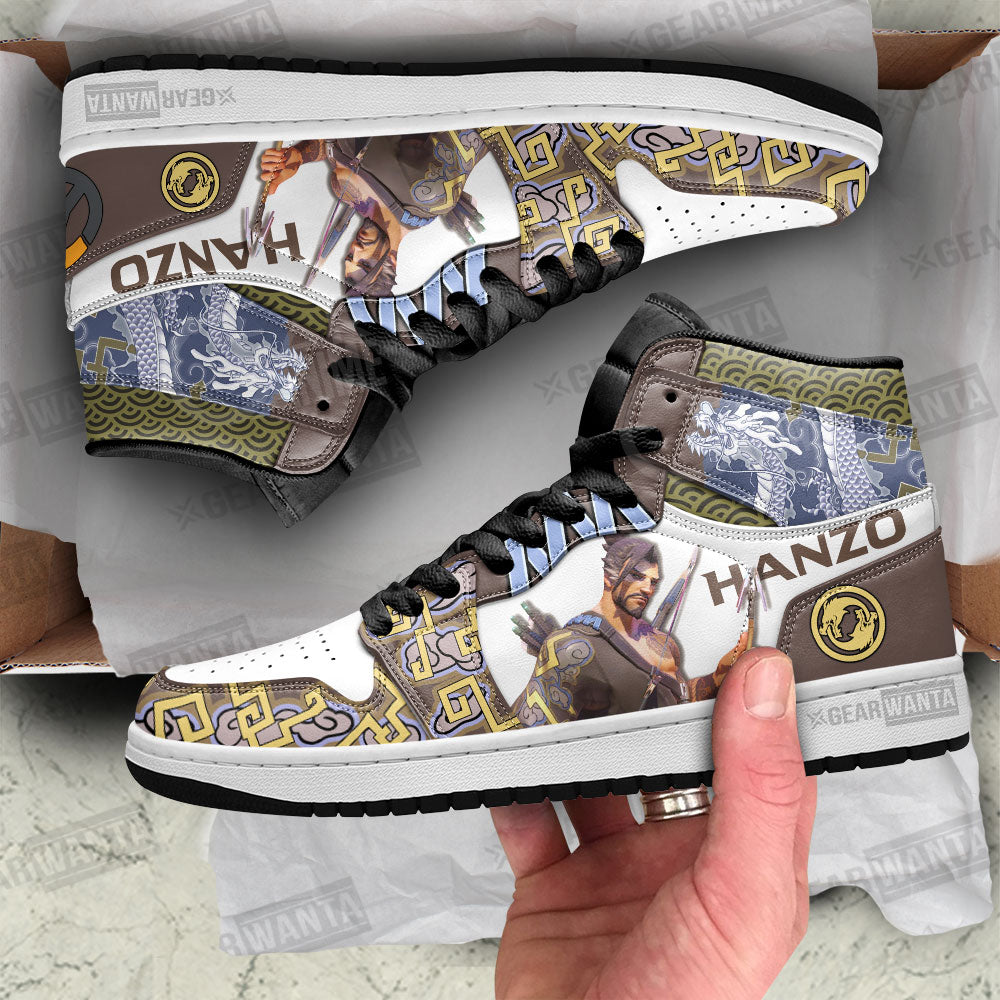 Ideafootwear Hanzo Overwatch AJ1 High Sneakers Shoes For Men And Women 2