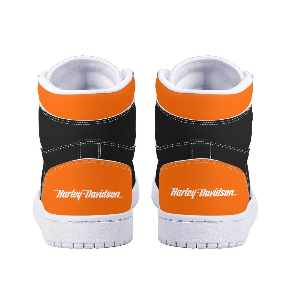 Ideafootwear Harley Davidson AJ1 High Sneakers Shoes For Men And Women 1