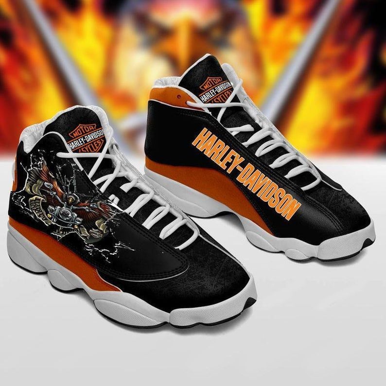 Ideafootwear Harley Davidson AJ13 Sneakers Shoes For Men And Women 16