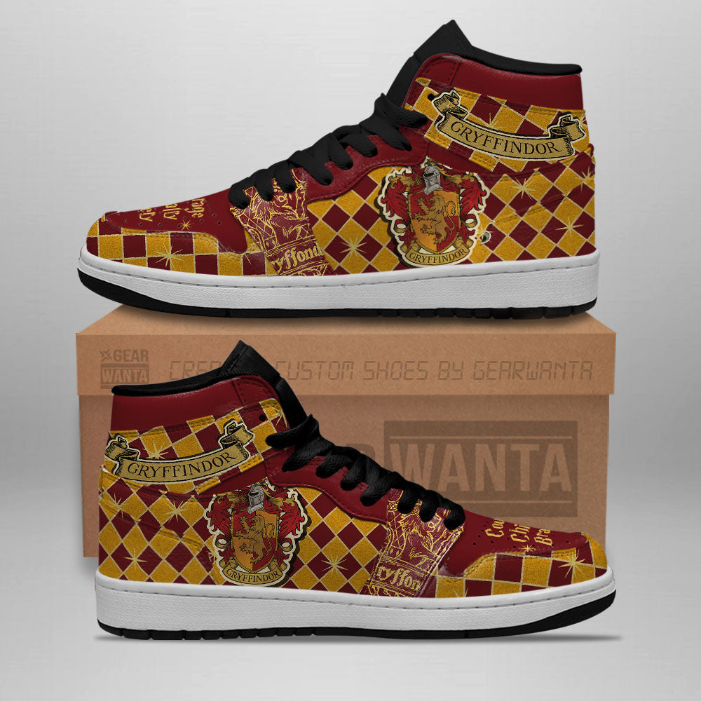 Ideafootwear Harry Potter AJ1 High Sneakers Shoes For Men And Women 4