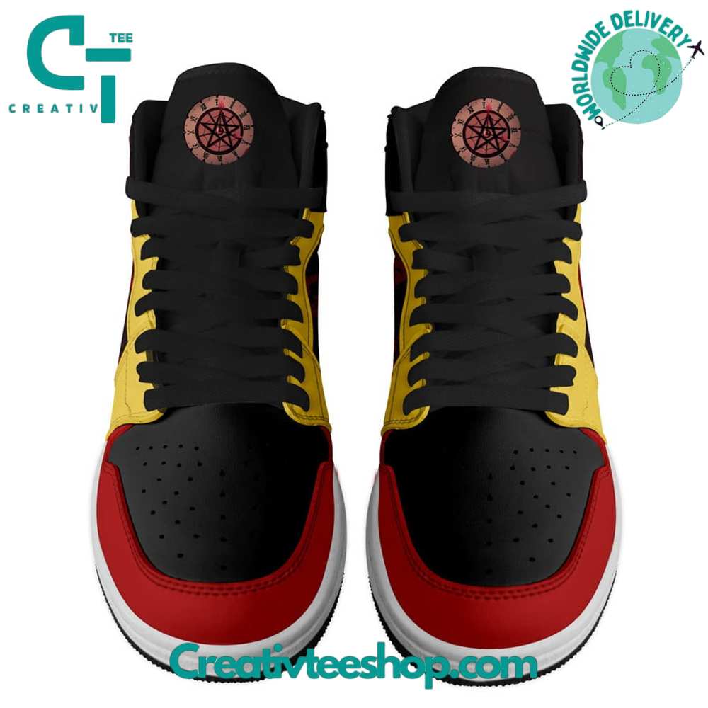 Ideafootwear Hazbin Hotel AJ1 High Sneakers Shoes For Men And Women 2