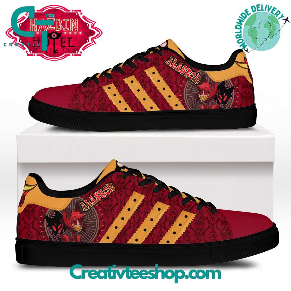 Ideafootwear Hazbin Hotel Alastor Skate Stan Shoes Sneakes For Men And Women 1
