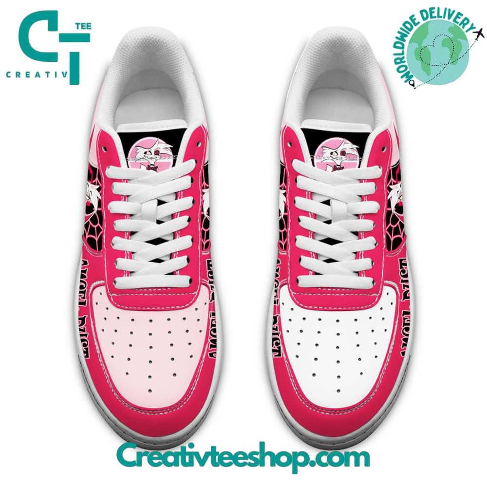 Ideafootwear Hazbin Hotel Angel Dust Air Low-Top Sneakers Shoes For Men And Women 1
