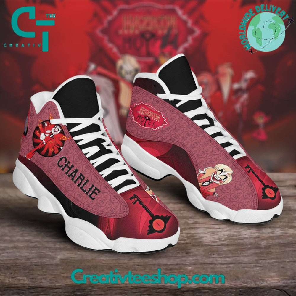 Ideafootwear Hazbin Hotel Charlie AJ13 Sneakers Shoes For Men And Women 1