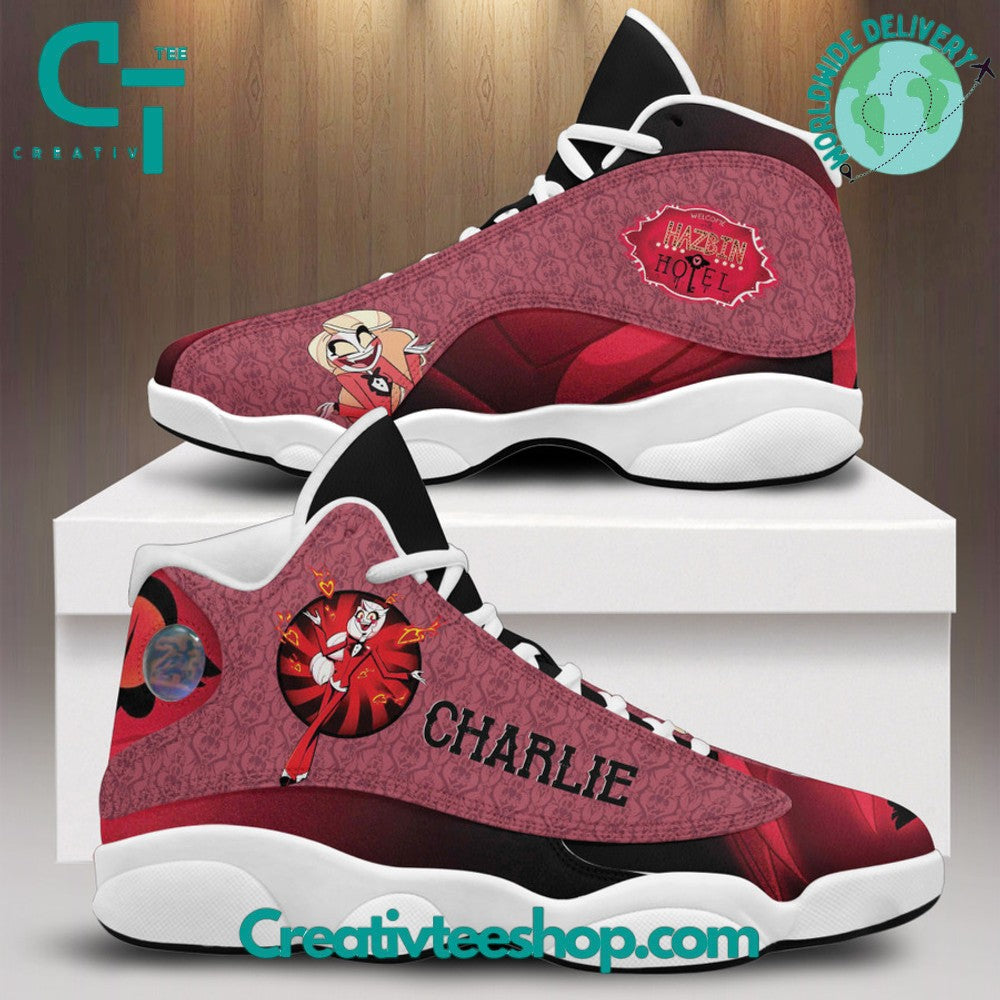 Ideafootwear Hazbin Hotel Charlie AJ13 Sneakers Shoes For Men And Women 1