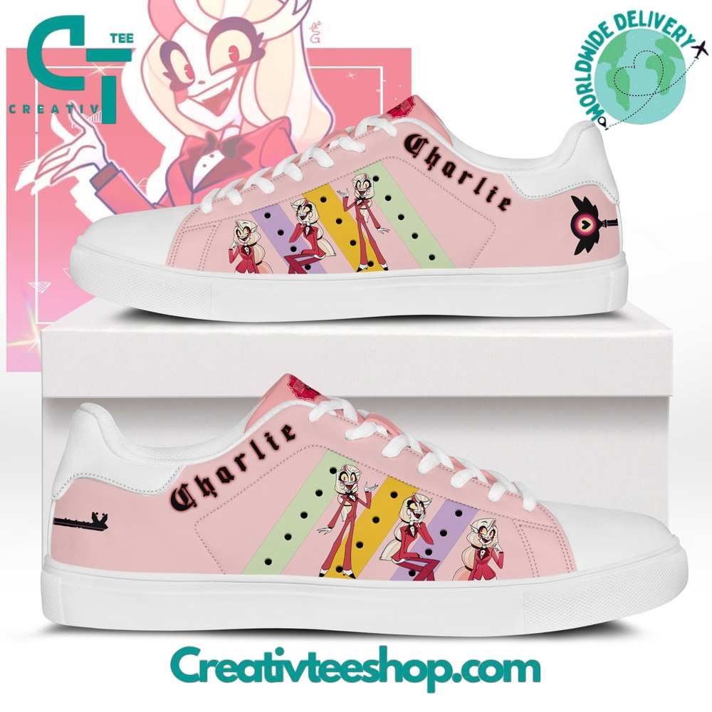 Ideafootwear Hazbin Hotel Charlie Skate Stan Shoes Sneakes For Men And Women 1