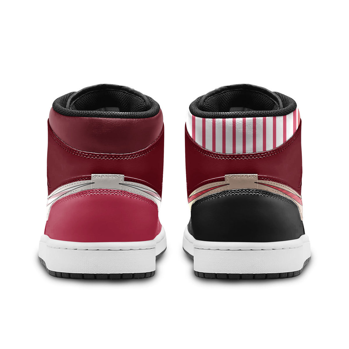 Ideafootwear Hazbin Hotel AJ1 High Sneakers Shoes For Men And Women 10