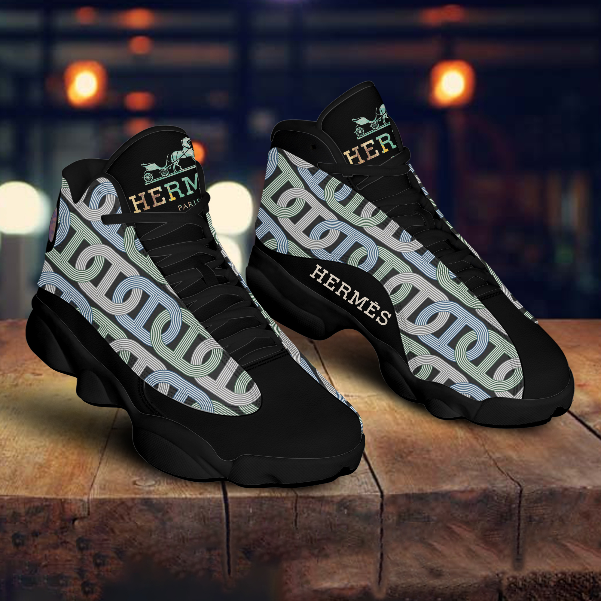 Ideafootwear Hermes AJ13 Sneakers Shoes For Men And Women 2
