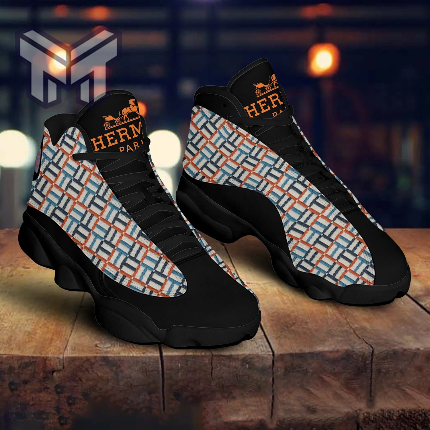 Ideafootwear Hermes AJ13 Sneakers Shoes For Men And Women 4