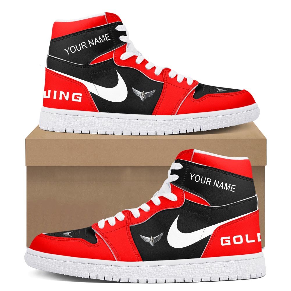 Ideafootwear Honda Goldwing AJ1 High Sneakers Shoes For Men And Women 1