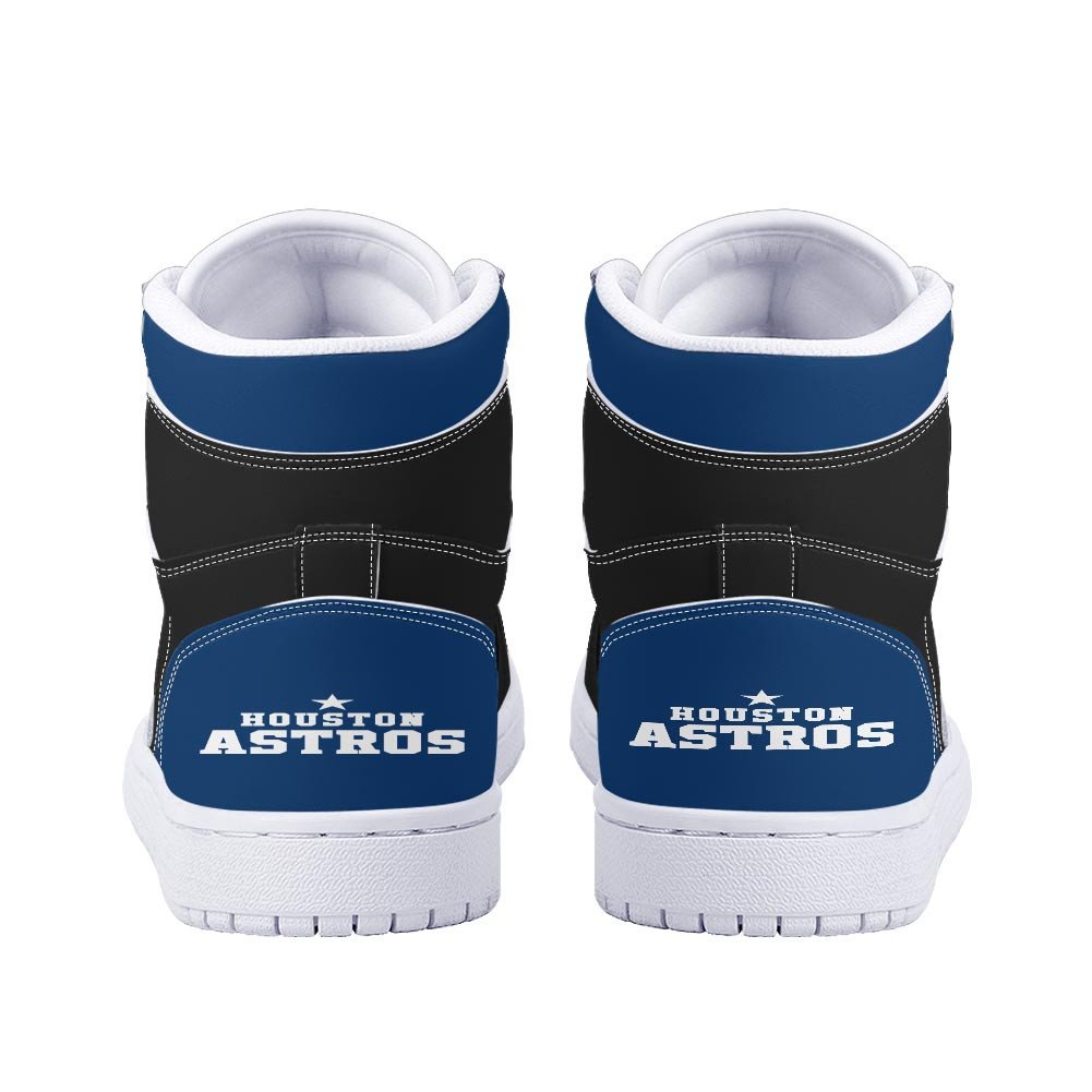 Ideafootwear Houston Astros AJ1 High Sneakers Shoes For Men And Women 5