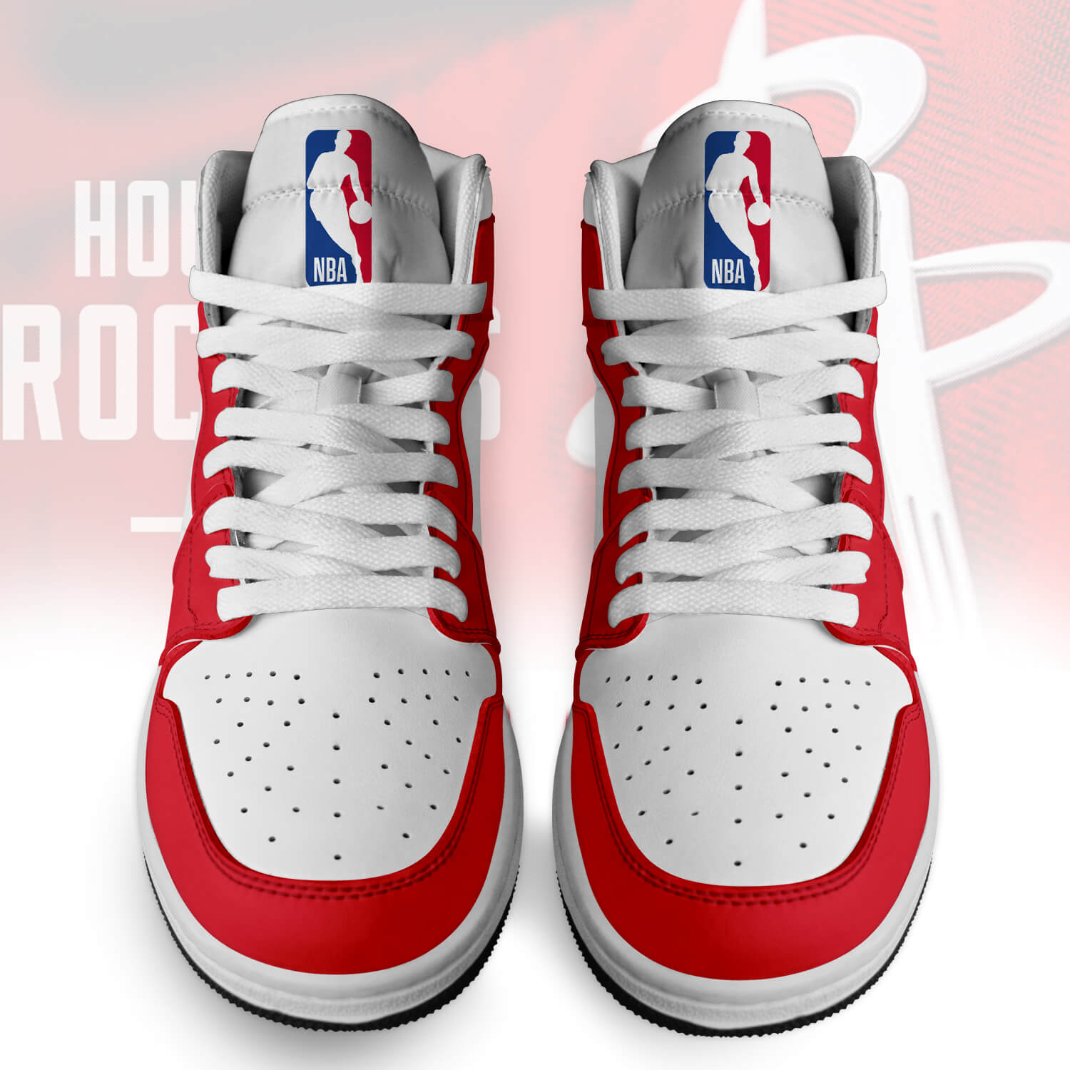 Ideafootwear Houston Rockets AJ1 High Sneakers Shoes For Men And Women 1