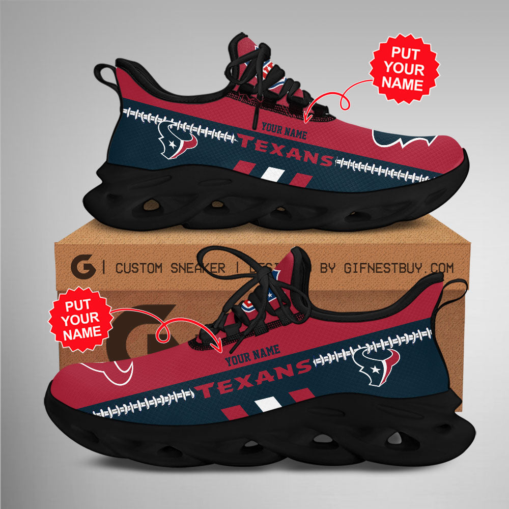 Ideafootwear Houston Texans Max Soul Shoes Sneakers For Men And Women 2