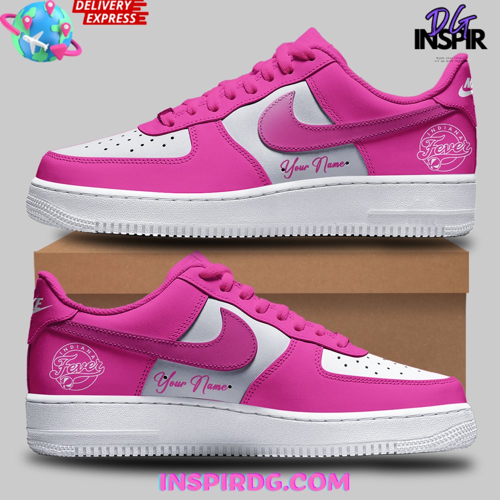 Ideafootwear Indiana Fever Pink Sport Air Low-Top Sneakers Shoes For Men And Women 1