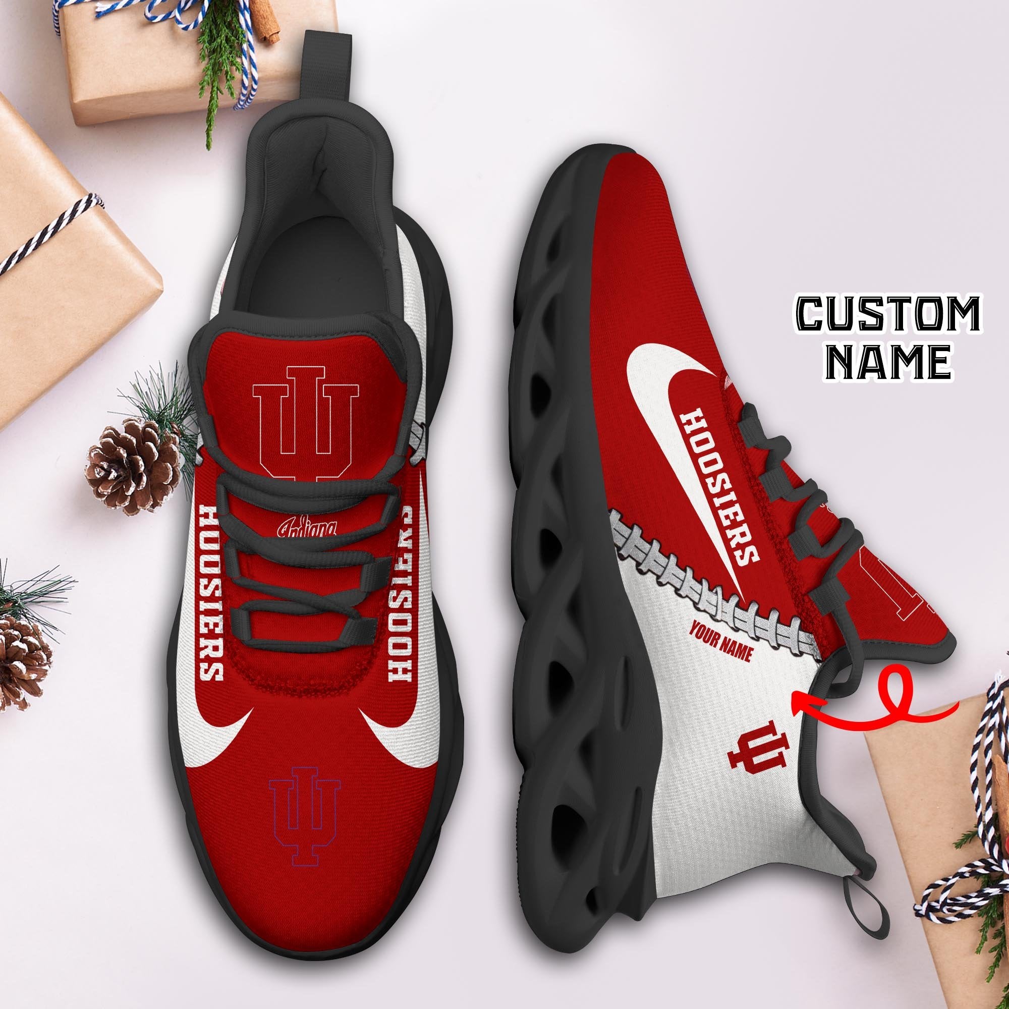 Ideafootwear Indiana Hoosiers Max Soul Shoes Sneakers For Men And Women 2
