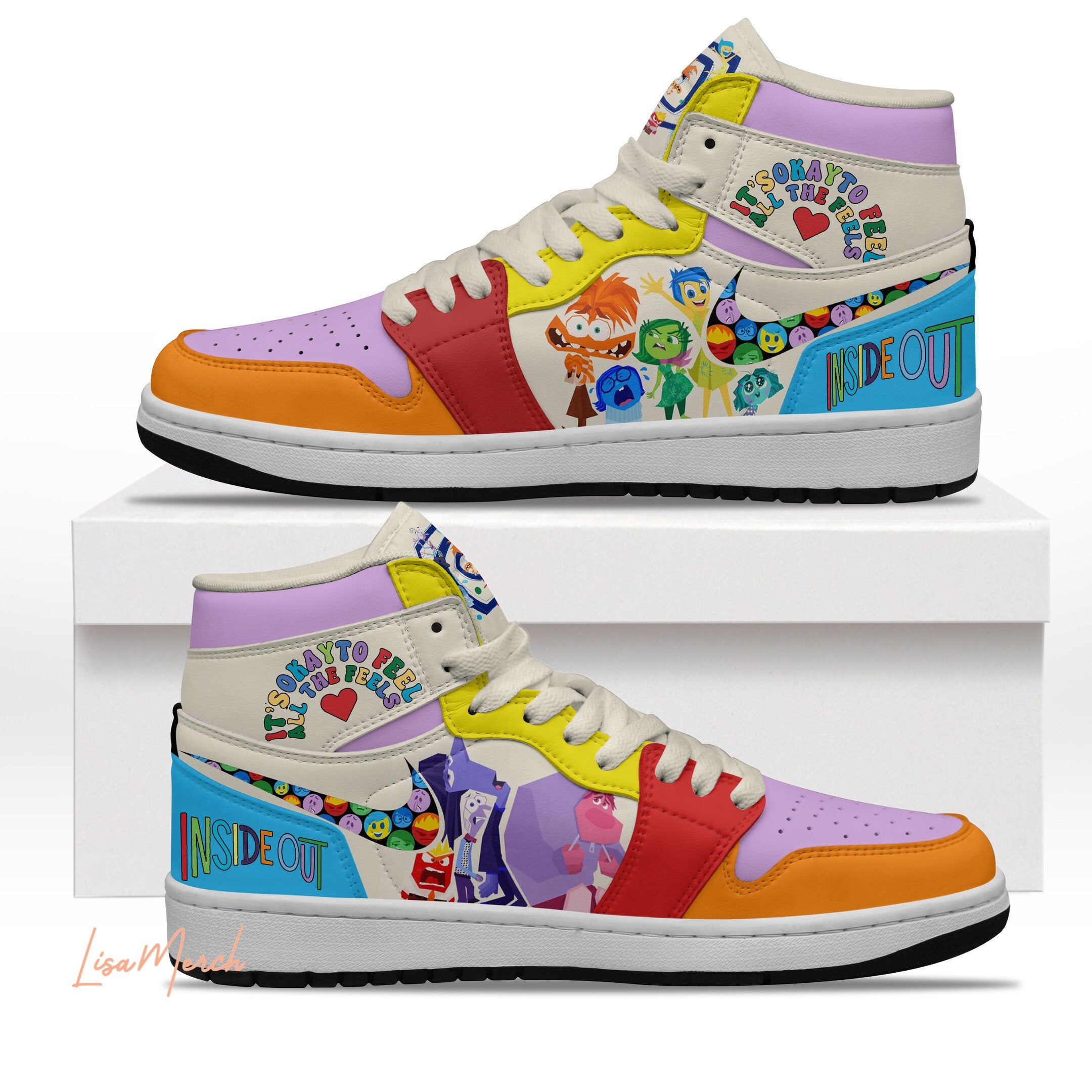 Ideafootwear Inside Out AJ1 High Sneakers Shoes For Men And Women 1