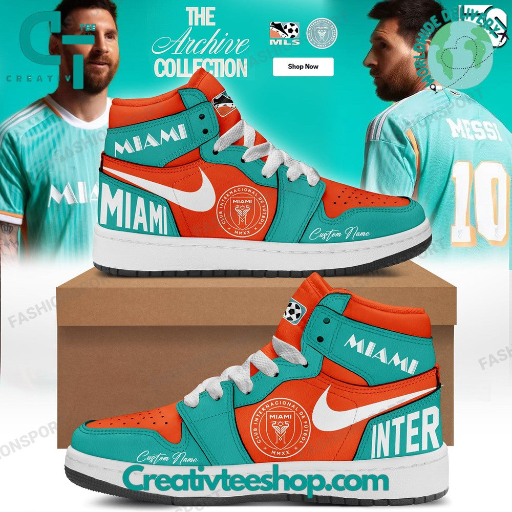 Ideafootwear Inter Miami AJ1 High Sneakers Shoes For Men And Women 2
