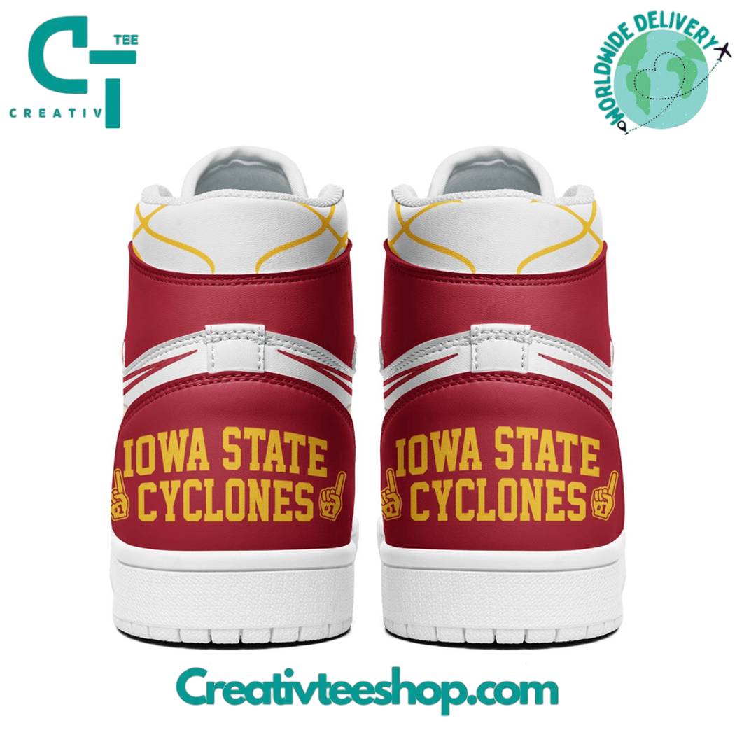Ideafootwear Iowa State Cyclones AJ1 High Sneakers Shoes For Men And Women 2