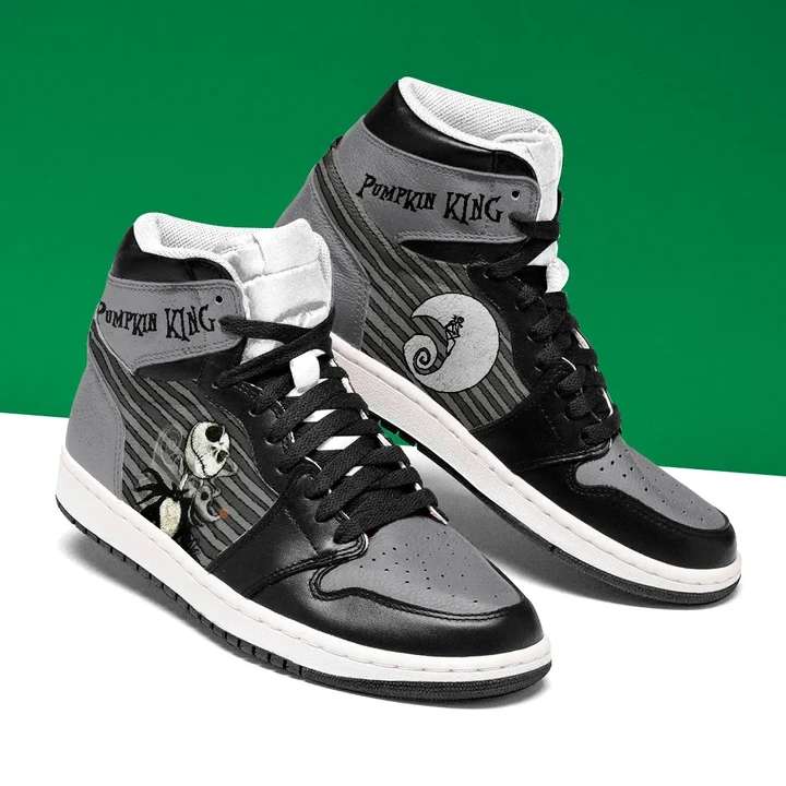 Ideafootwear Jack Skellington AJ1 High Sneakers Shoes For Men And Women 1