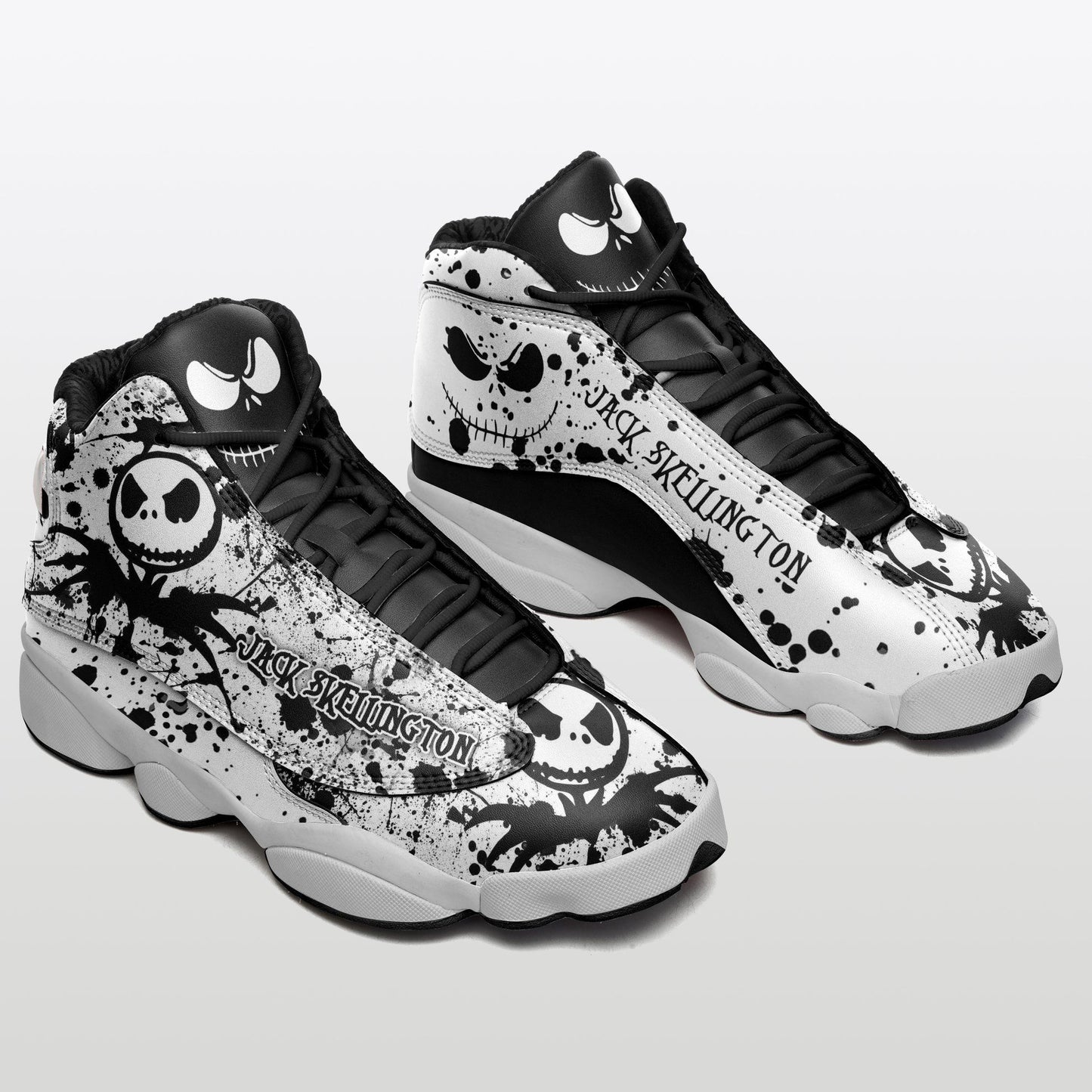 Ideafootwear Jack Skellington AJ13 Sneakers Shoes For Men And Women 4