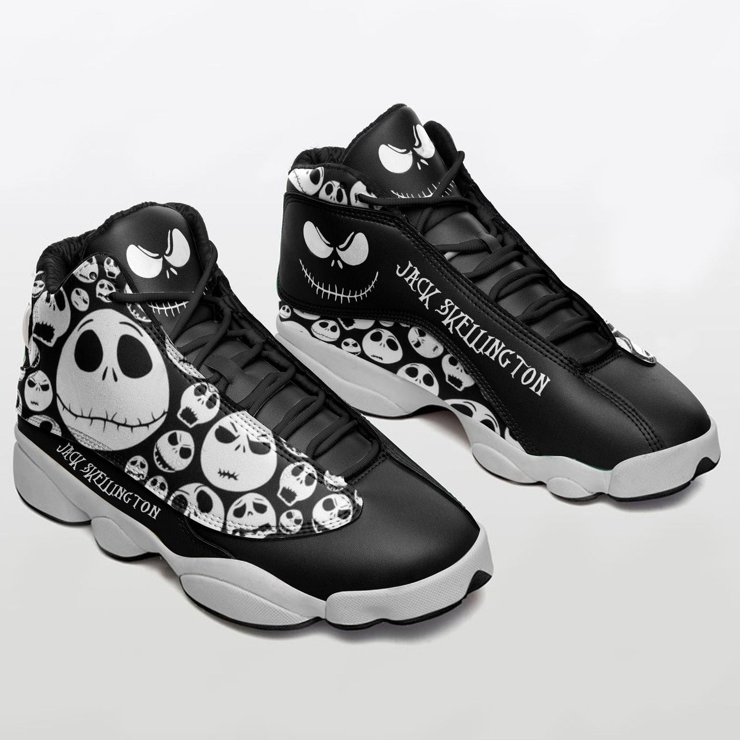 Ideafootwear Jack Skellington AJ13 Sneakers Shoes For Men And Women 5