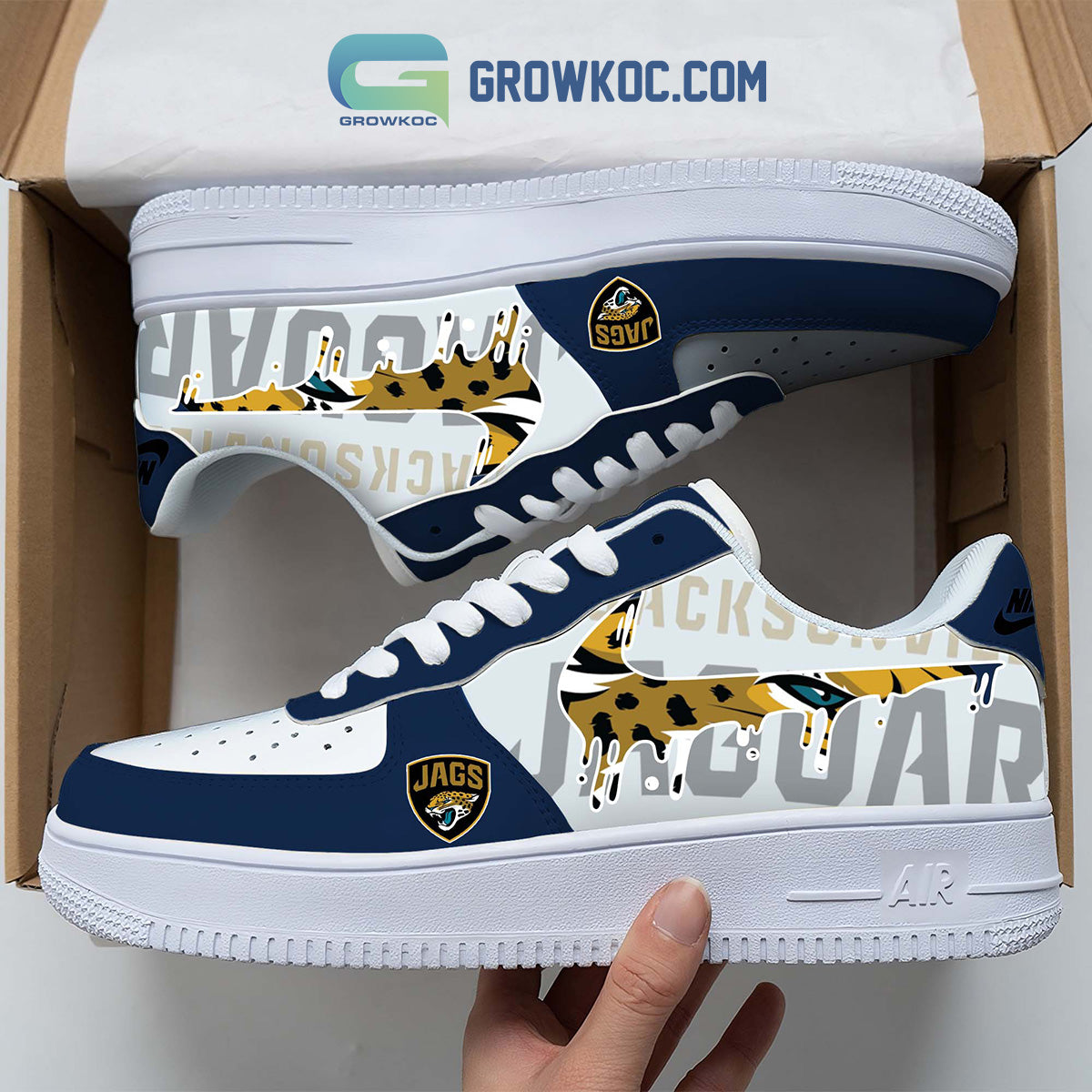 Ideafootwear Jacksonville Jaguars Air Low-Top Sneakers Shoes For Men And Women 5