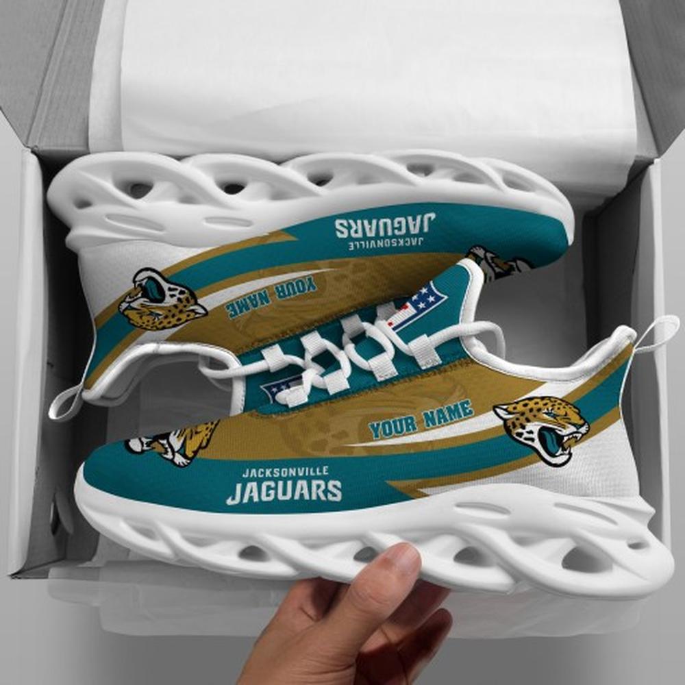 Ideafootwear Jacksonville Jaguars Max Soul Shoes Sneakers For Men And Women 38