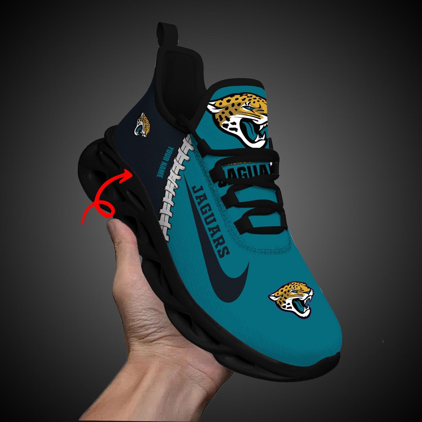 Ideafootwear Jacksonville Jaguars Max Soul Shoes Sneakers For Men And Women 29